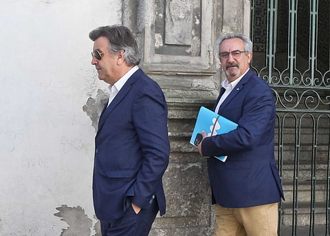 Vereador da Câmara Municipal de Matosinhos António Correia Pinto (à direita)