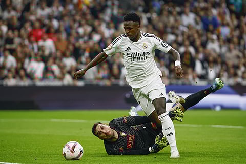 Vini marcou três em vitória do Real Madrid