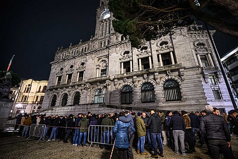 Protesto junto à Câmara do Porto. Pedro Granadeiro / Global Imagens