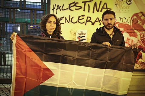 Dois palestinianos que escolheram Portugal para viver e trabalhar. (Paulo Spranger / Global Imagens)