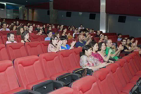 Uma das salas do cinema Monumental, fotografada em 2013.