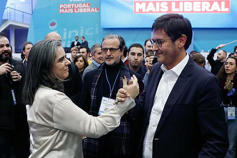 Carla Castro e Rui Rocha, há menos de um ano, quando a conciliação entre derrotada e vencedor da convenção parecia possível