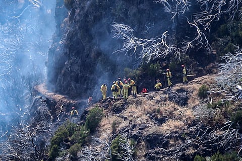 Incêndio na Madeira com duas frentes ativas. Pico Ruivo é a que mais preocupa