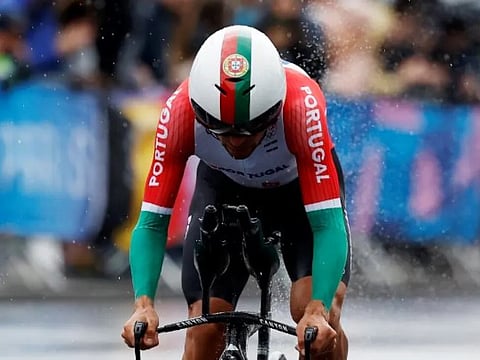Nelson Oliveira, ciclista português nos Jogo Olímpicos de Paris, regressa à estrada na Volta a Espanha, na sua equipa Movistar.