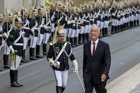 Decorreu esta manhã na Praça do Município em Lisboa a sessão solene da Cerimónia Comemorativa do 5 de Outubro, dia da Implantação da República. Marcelo Rebelo de Sousa Presidente da República