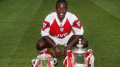 Kevin Campbell foi campeão da Copa da Inglaterra e da Copa da Liga Inglesa pelo Arsenal