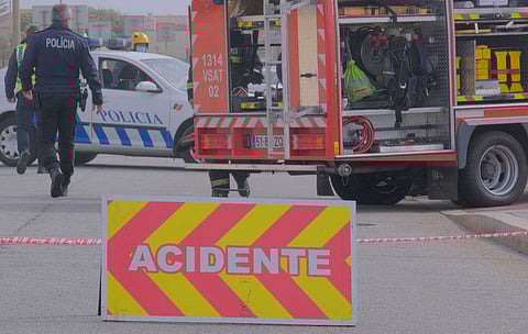 Acidente faz três feridos, um em estado grave. IC2 esteve cortado junto a Moncalva, Pombal