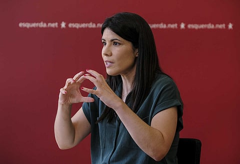 Mariana Mortágua, coordenadora do Bloco de Esquerda.