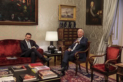 Luís Montenegro apresentou esta quinta-feira o seu governo. A reunião com o Presidente da República durou 15 minutos.