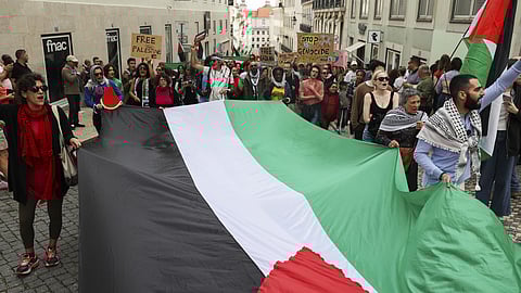 Lisboa tem-se associado a manifestações de apoio pela Palestina.