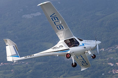 Primeiro avião 100% elétrico certificado usado em instrução em Viseu