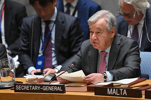 António Guterres, secretário-geral das Nações Unidas.