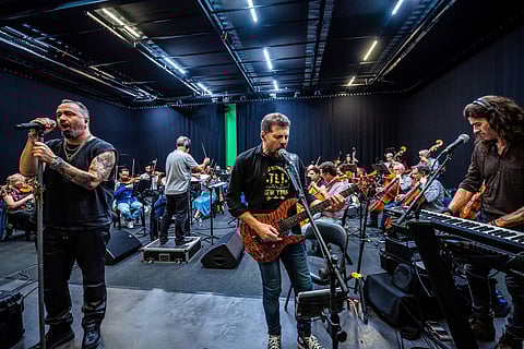 Ensaio dos Moonspell com a Orquestra Sinfonietta de Lisboa