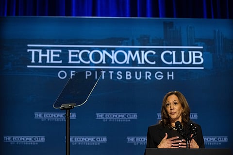Kamala Harris acusa Trump de querer pôr a economia ao serviço dos ricos