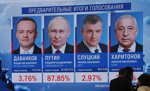 Putin vence presidenciais com quase 88% dos votos