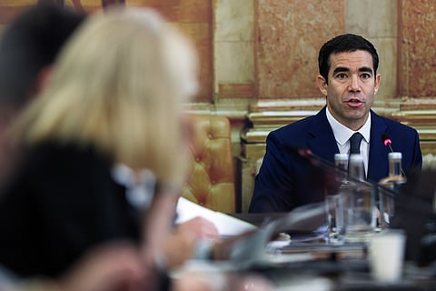 O ministro da Presidência, Leitão Amaro