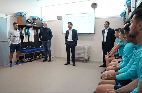 Presidente André Villas-Boas apresentou-se ao plantel do FC Porto