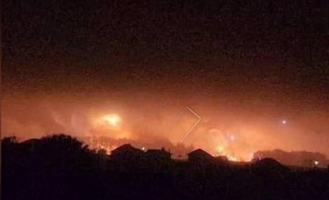 Base aérea militar em chamas na região russa de Lipetsk devido a ataque ucraniano (com vídeo)