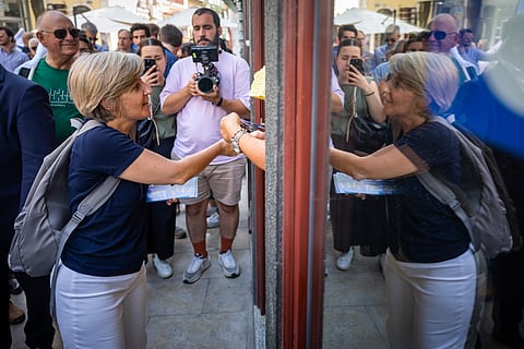 Marta Temido teve o penúltimo dia de campanha eleitoral marcado pelo caso das gémeas luso-brasileiras.