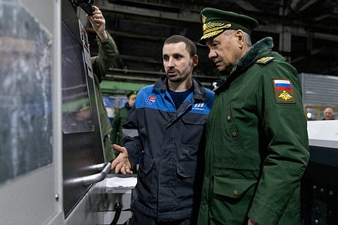 Sergei Shoigu disse que este ano a Rússia tomou 400 km2 à Ucrânia.