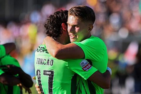 Trincão e Gyokeres bisaram no jogo