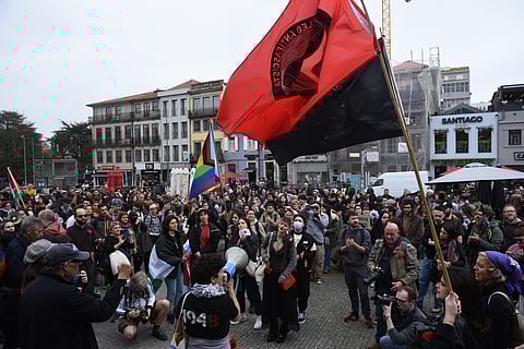 Manifestantes antifascistas foram mais do que os do grupo 1143. E foram quem tentou atos violentos.