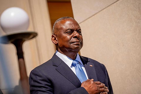 O secretário da Defesa, Lloyd Austin, reage à escalada do conflito no Médio Oriente.