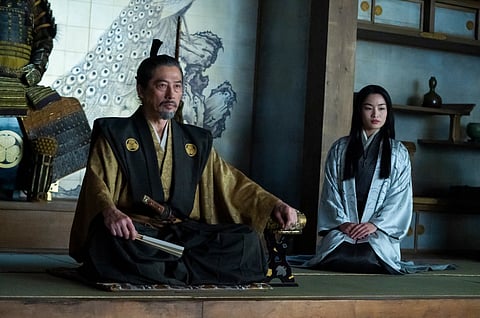 Hiroyuki Sanada e Anna Sawai, os ilustres protagonistas japoneses.