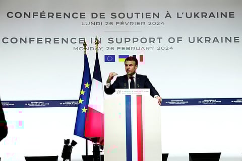 Macron promoveu em Paris uma reunião de alto nível sobre a Ucrânia.