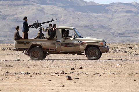 Houthis. EPA/YAHYA ARHAB