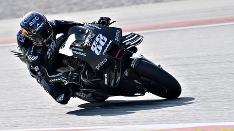 Piloto português em ação com a Yamaha YZR-M1.