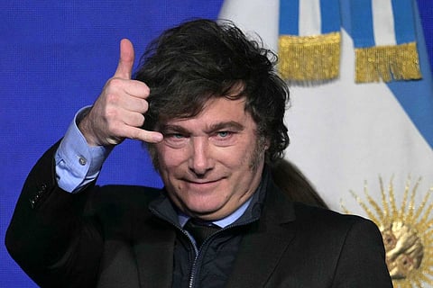 Javier Milei, o atual Presidente da Argentina.
