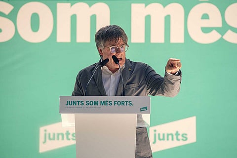 Carles Puigdemont, líder do Juntos pela Catalunha