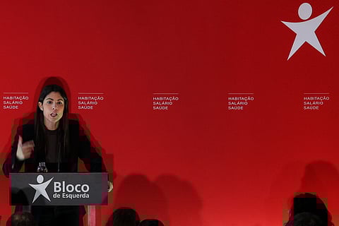 Mariana Mortágua almoçou com ativistas laborais.