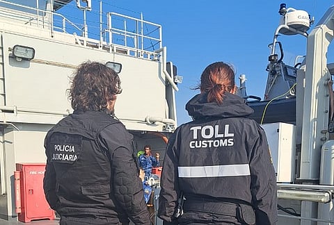PJ em operação internacional responsável pela apreensão de 930 quilos de cocaína