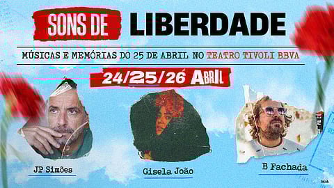 Gisela João, B Fachada e JP Simões cantam os Sons de Liberdade