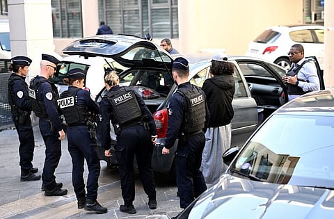 Forças de segurança numa operação contra o tráfico de droga em Marselha