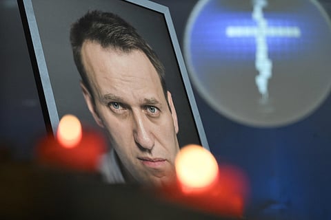 Funeral de Alexei Navalny, em fevereiro deste ano