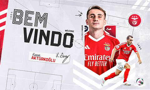 Oficial. Aktürkoğlu é reforço do Benfica e assinou contrato no aeroporto