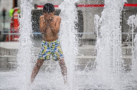 Onda de calor na capital da Coreia do Sul