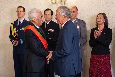 Ex-primeiro-ministro, António Costa, foi condecorado com a grã-cruz da Ordem Militar de Cristo pelo Presidente da República, Marcelo Rebelo de Sousa