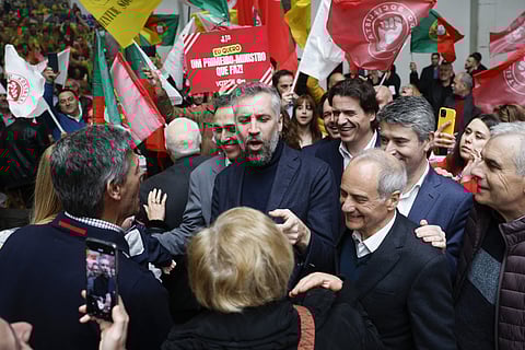 Pedro Nuno Santos esteve num almoço comício do PS em Guimarães.