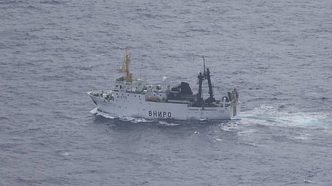 Força Aérea acompanhou passagem de três navios russos ao largo de águas nacionais