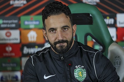 Rúben Amorim, treinador do Sporting. Pedro Rocha / Global Imagens