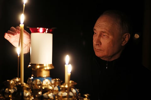 Vladimir Putin homenageia vítimas