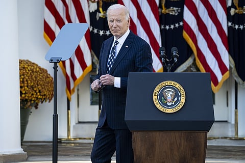 A presidência de Biden termina na segunda-feira.