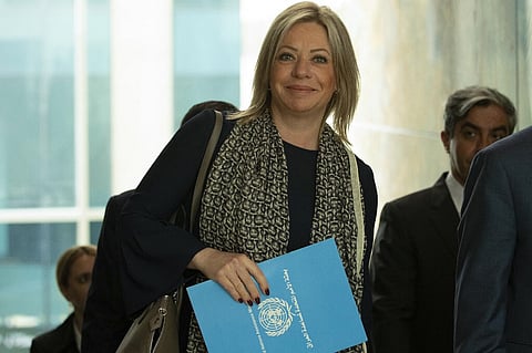 Jeanine Hennis-Plasschaert, coordenadora especial das Nações Unidas para o Líbano.