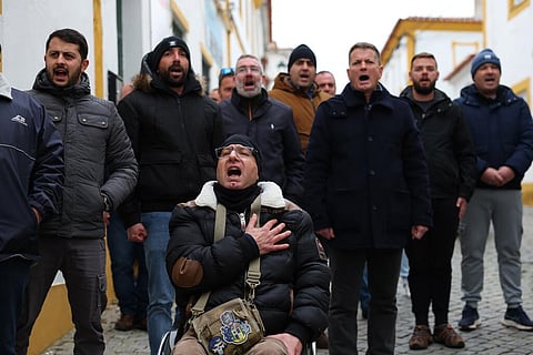 Protesto de elementos da PSP e da GNR