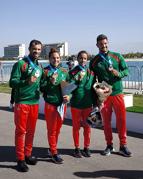 Fernando Pimenta, Teresa Portela, Francisca Laia e Messias Baptista formaram a comitiva nacional nos Mundiais. Todos voltaram para casa com medalhas. -- Foto: Federação Portuguesa de Canoagem