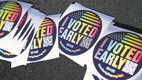Cada vez há mais americanos a optar pelo voto antecipado.